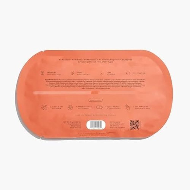 LOOPS Weekly Reset - Rejuvenating Hydrogel Face Mask for Youthful Glow - Super Moisturizing & Pore Refining - 1 Pc