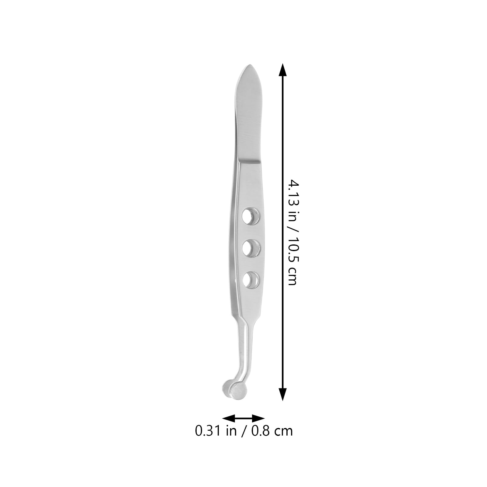 NOLITOY Meibomian Gland Expressor Eyelid Massage Tweezers: Stainless Steel Eyelid Forceps for Eye Care & Dry Eye Treatment – Facial Massage Tool for Women 4.13 Inches