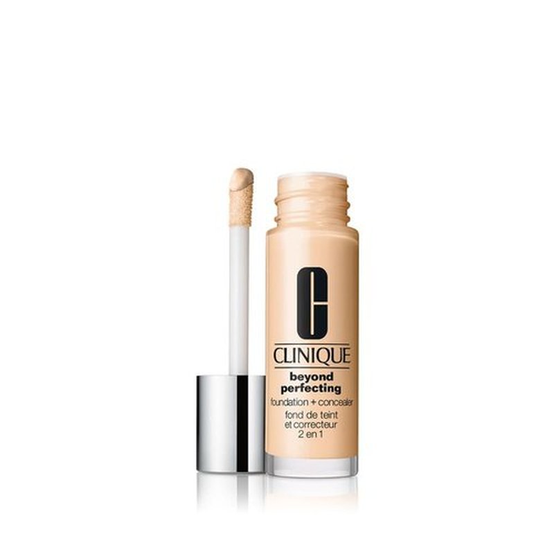 Clinique Beyond Perfecting Foundation & Concealer - Lightweight Full Coverage for All Skin Types | Natural Matte Finish