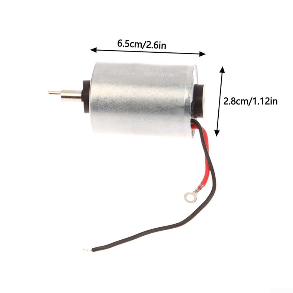 DC 3.7V 8000 RPM Rotary Motor Replacement for Wahl 8148/8591 Hair Clippers Trimmer, High-Speed Metal Motor for Hair Cutting Grooming Tools