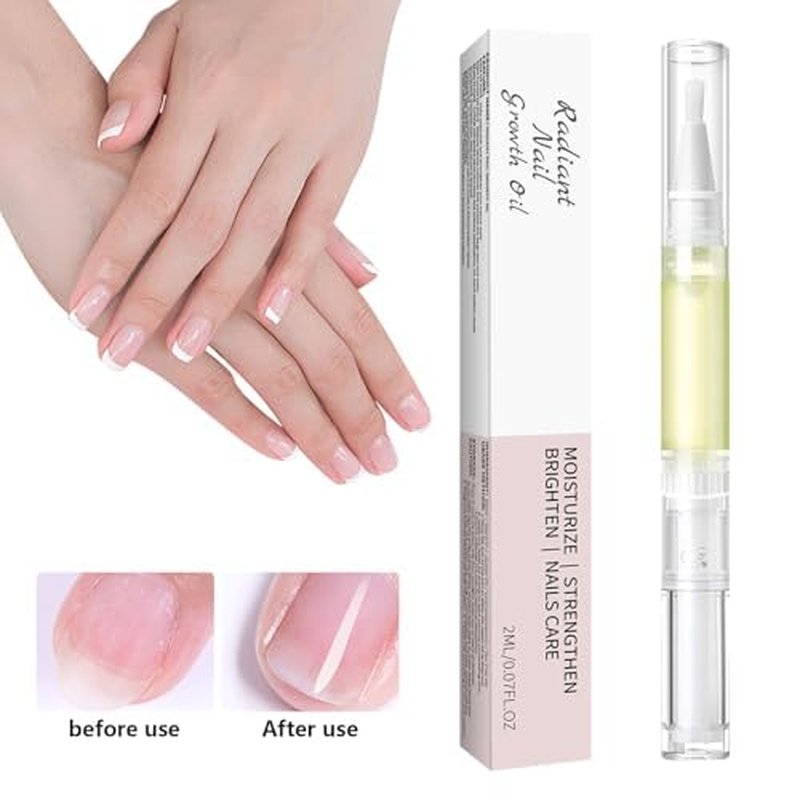 Cuticle Oil Pen for Nail Repair & Strengthening | Nail Strengthener & Growth Oil | Reduce Hangnails, Moisturize & Nourish Nails | 2ml x 4 Nail Care Pen with Jojoba Oil & Vitamin B12