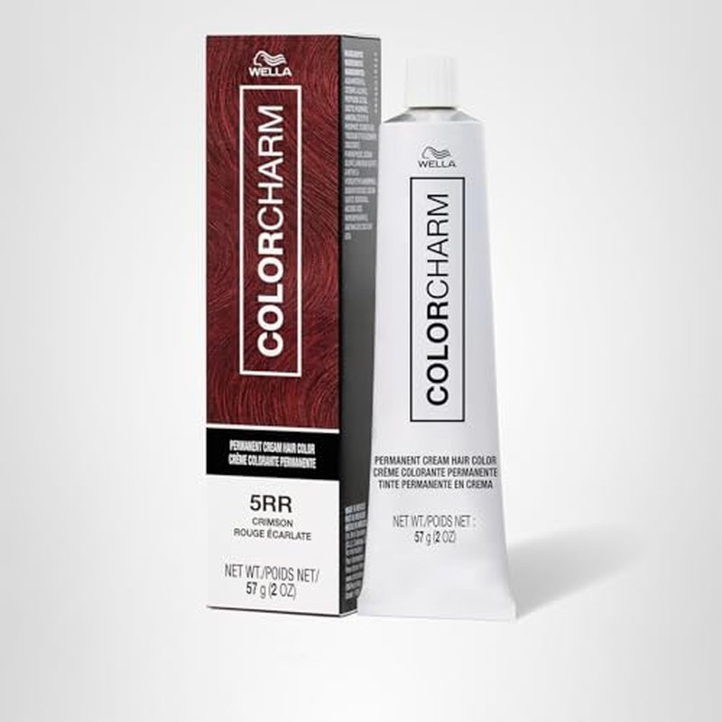 COLORCHARM Permanent Cream Hair Color, 5RR Crimson, 2 oz.