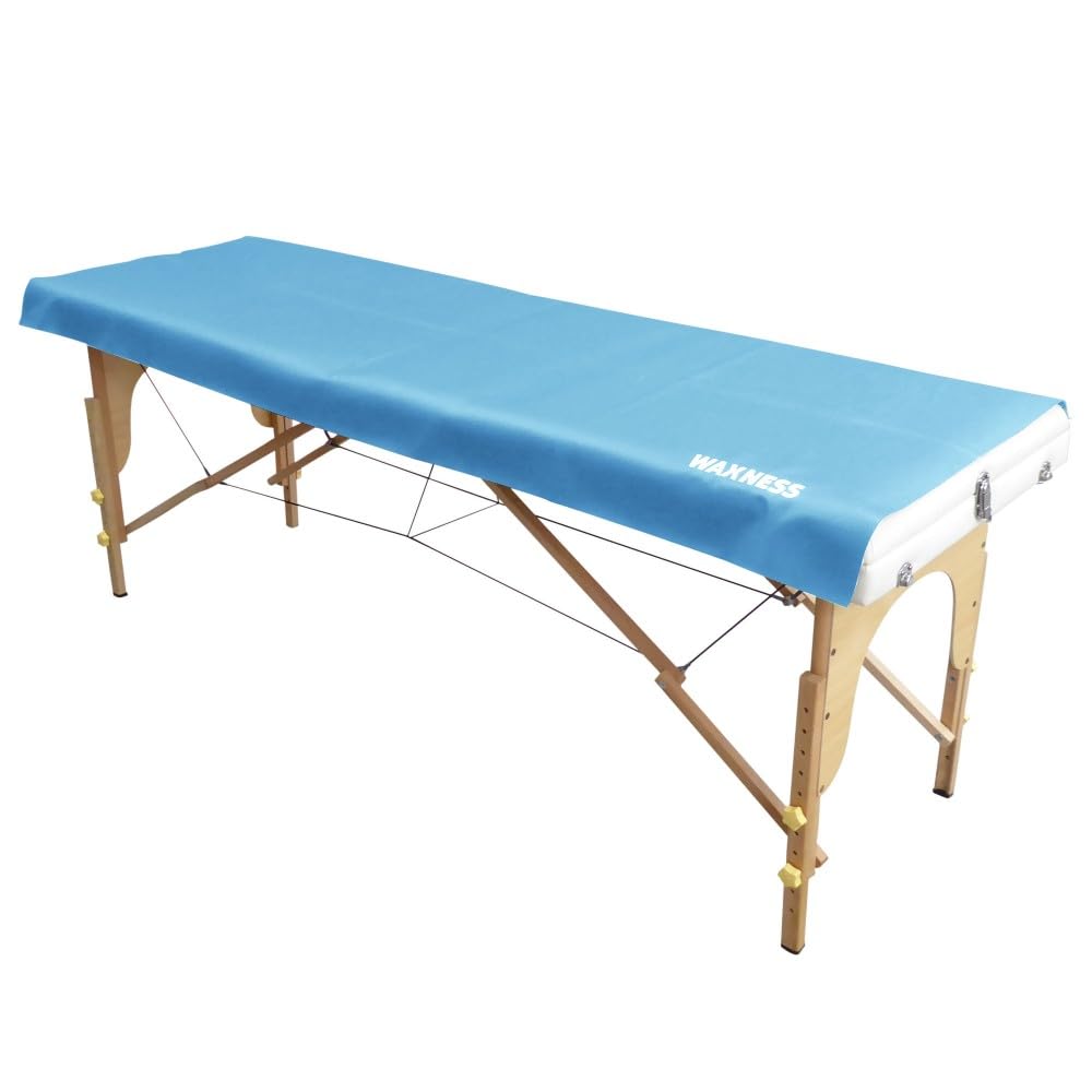 Waxness Non-Sticky Sugaring and Waxing Pad – 72 x 27 Inch size, Baby Blue Colour – Reusable Polyurethane Cover for Waxing and Treatment Tables