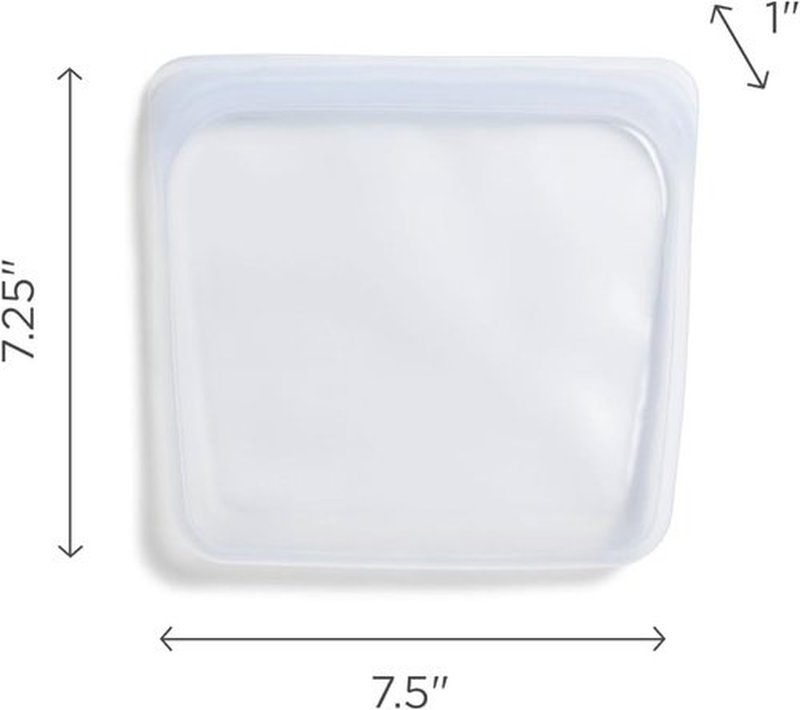 Stasher Silicone Reusable Storage Bag - Eco-Friendly Leak-Free Lunch Container | 28 oz Tie Dye Blue