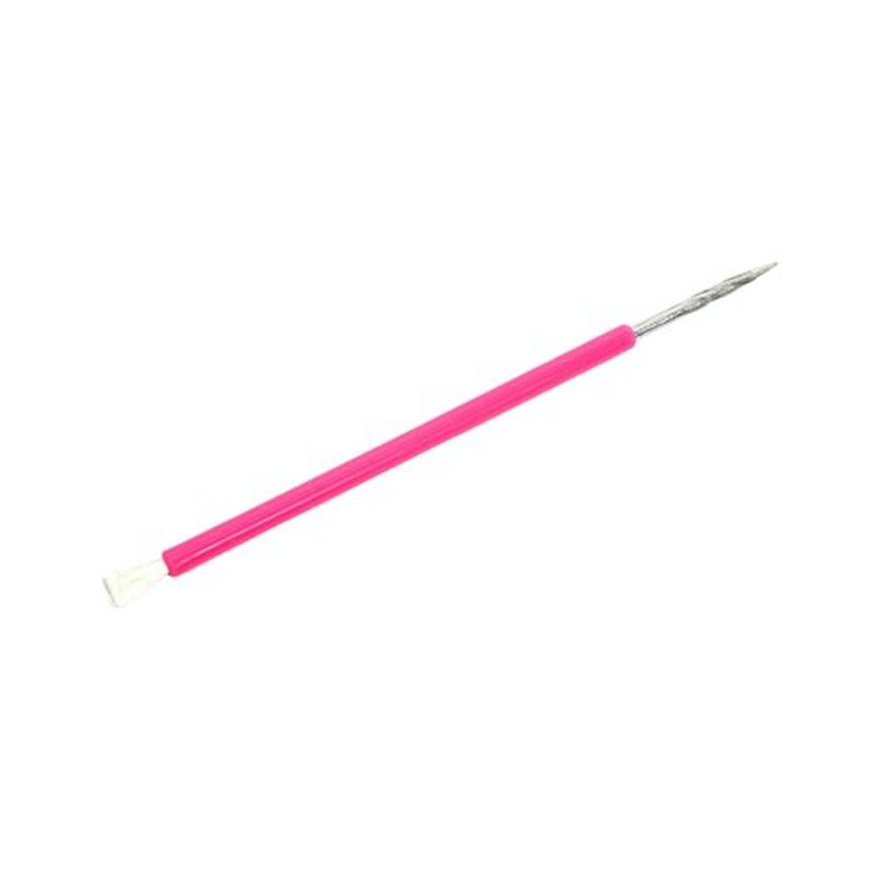 ISIS CUTELARIA Pusher and Stick Stainless Steel with Pink Silicone Cover (ISIS017)