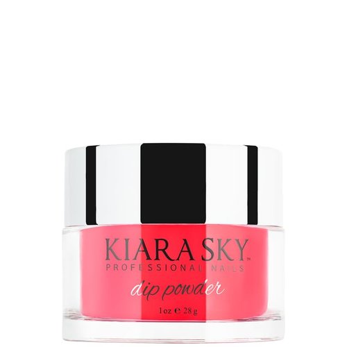 Kiara Sky Glow Collection, Long-Lasting and Lightweight Nail Dipping Powder 1 oz | Activate with UV, LED or Sunlight | RED HOT GLO