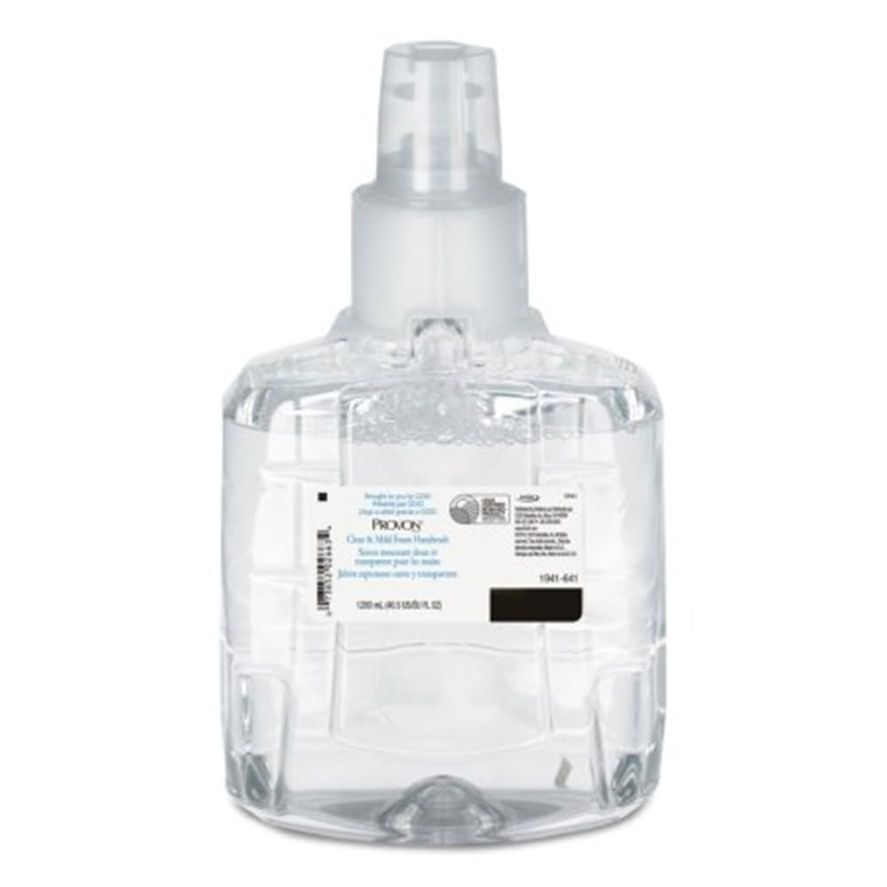 Provon Clear & Mild Foam Handwash Refill for LTX-12 Dispenser, 1200 mL, Pack of 2
