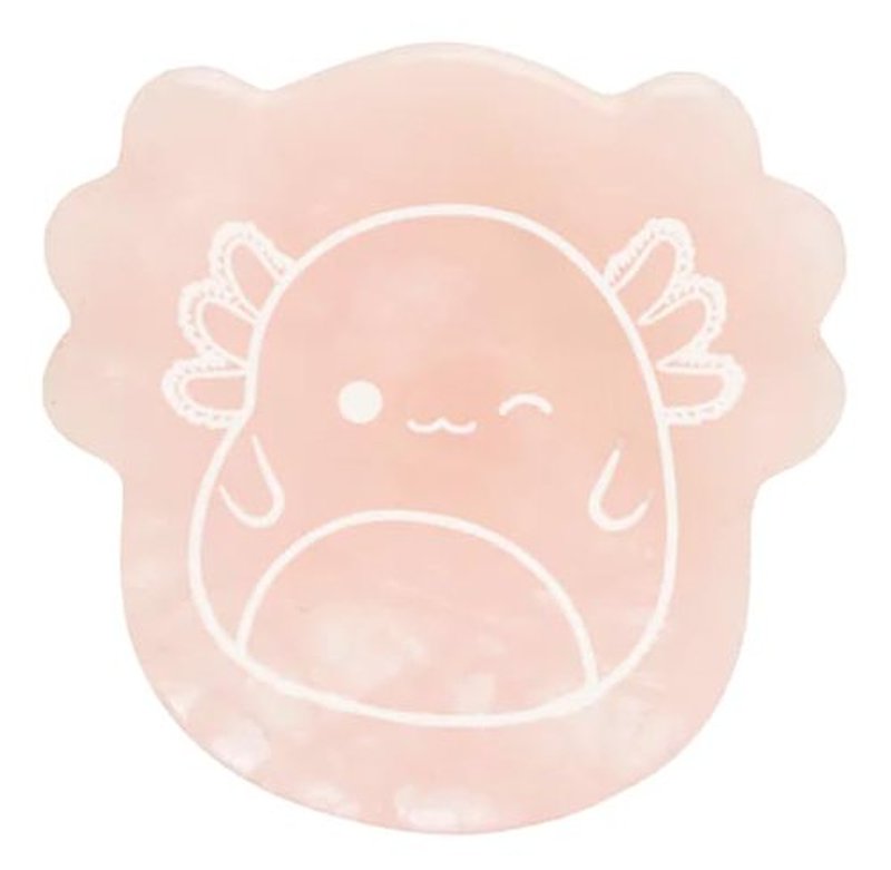 TONYMOLY Gua Sha Tool | Archie Axolotl Rose Quartz Facial Massager for Sculpting & Lymphatic Drainage - K-Beauty Limited Edition Gift