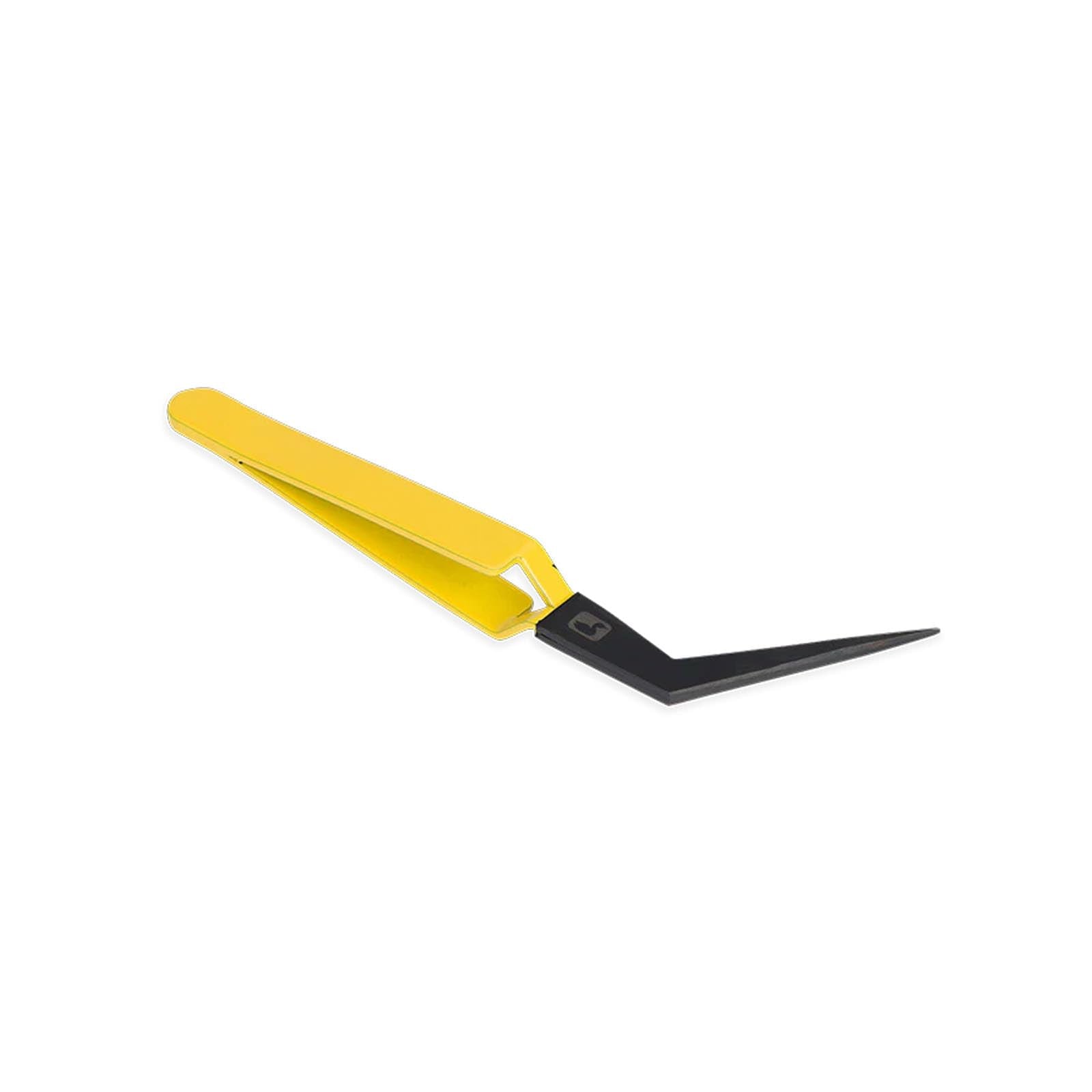 Material Prep Tool for Tyers, Versatile Dubbing and Composite Loop Builder (Curved, Yellow)