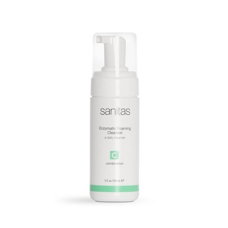 Sanitas Skincare Enzymatic Foaming Cleanser, Pore Refining Cleanser, Fruit Enzymes, 5 Ounces