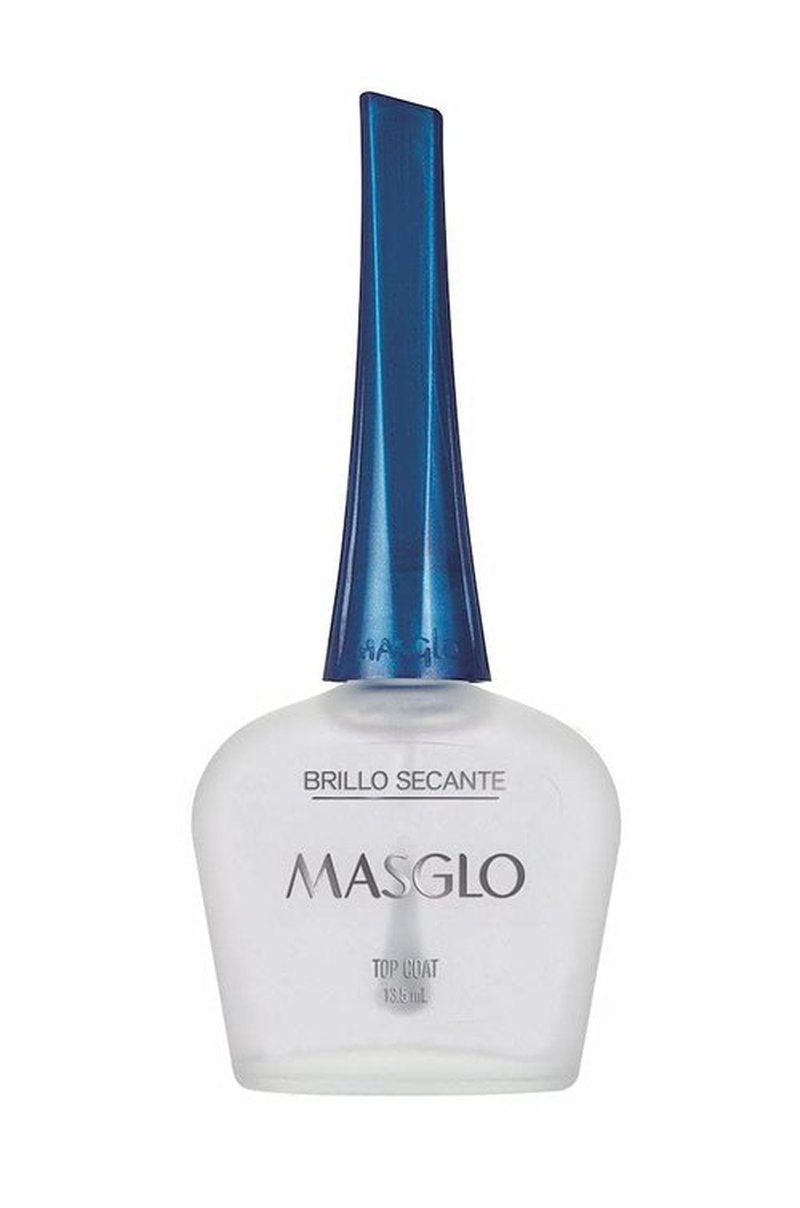 MASGLO Tradicional Nail Polish Top Coat - Quick Drying, Long-Lasting Glossy Finish | 0.5 oz