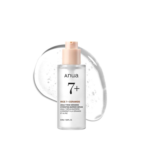 Anua Rice Ceramide 7 Hydrating Barrier Serum - Moisturizing Face Serum for Sensitive Skin | 1.69 fl oz