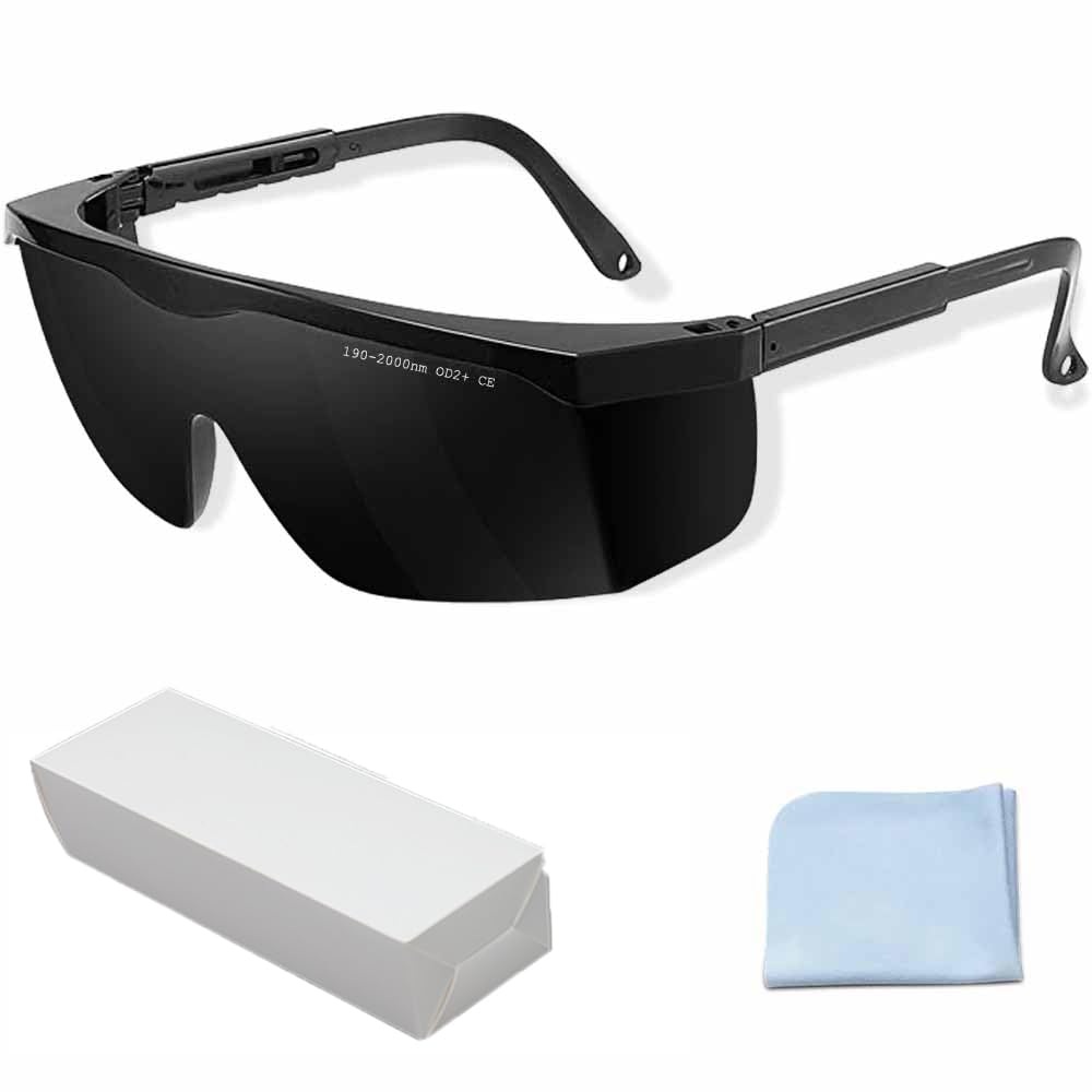 mozeeda IPL 190nm-2000nm Laser Safety Glasses, Red Light Therapy Goggles