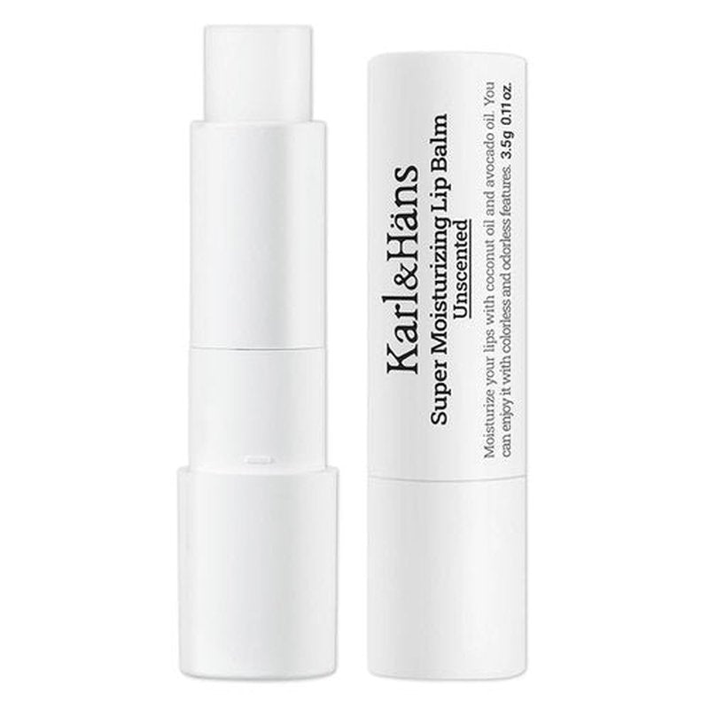 Karl&Hans Super Moisturizing Lip Balm - Unscented Coconut & Avocado Oil for Dry Lip Repair - 1 Count