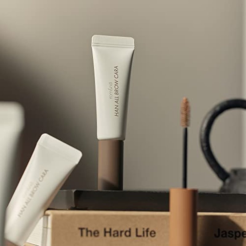 rom&nd Han All Brow Cara 04 Merry Blondy - Natural Volumizing Eyebrow Mascara for Bleached & Light Hair | Long-Lasting, Smudge-Proof Brow Tint