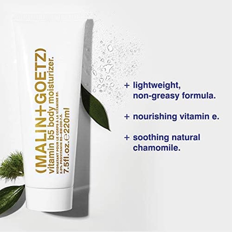 MALIN+GOETZ Vitamin B5 Body Moisturizer - Bergamot-Scented Daily Cream with Shea Butter & Oat | Hydrating & Nourishing for All Skin Types