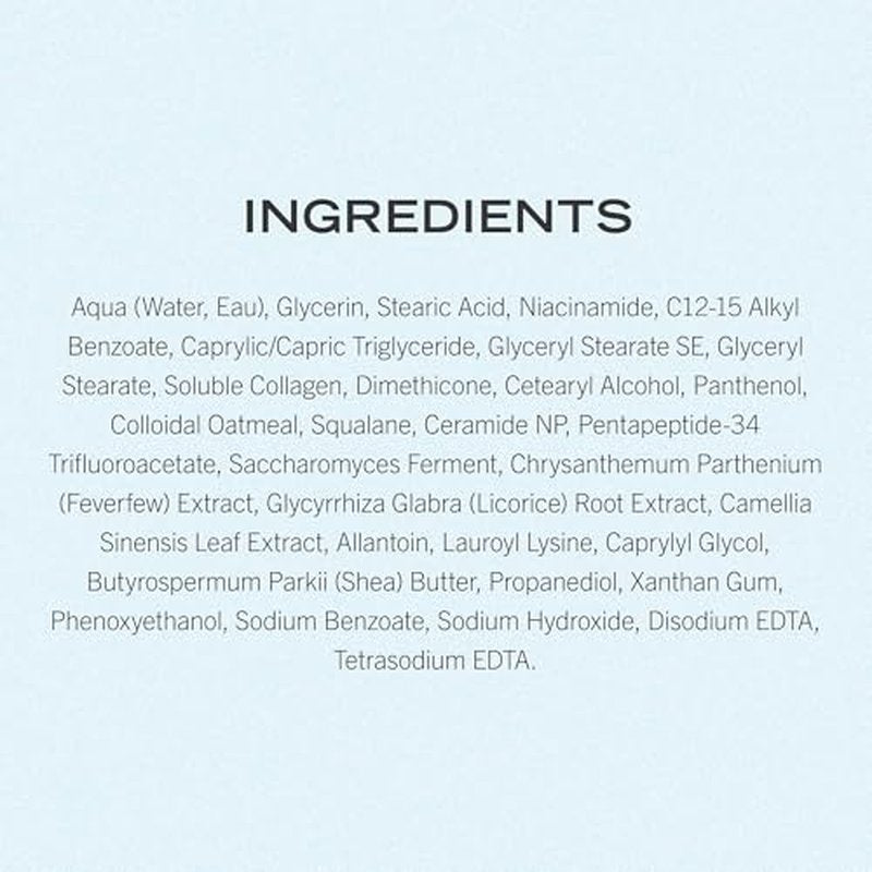 First Aid Beauty - Firming Collagen Cream with Peptides & Niacinamide, Ultra-Rich Plumping Moisturizer, Hydrates & Visibly Firms, Non-Comedogenic, Safe for Sensitive Skin, 3.5 oz