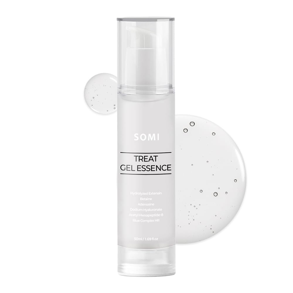 Treat Gel Essence 50 ml (1.69 fl. oz.) |Lightweight Clear Gel Face Serum | Hydrating & Smoothing with Hydrolyzed Extensin, Betaine, Sodium Hyaluronate & Acetyl Hexapeptide-8 | Blue Complex HR