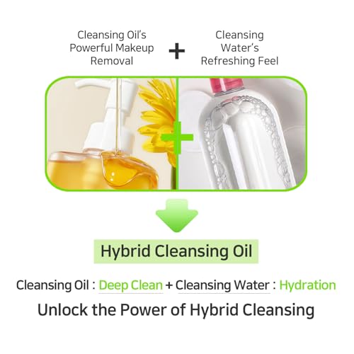 #OOTD Hydrating Makeup Remover Korean Cleanser for Face, LHA Natural Oil Complex Refreshing Gentle Cleanser for Sensitive Skin. Green Plum Low PH Cleansing Oil 200ml 6.76 Fl. Oz.