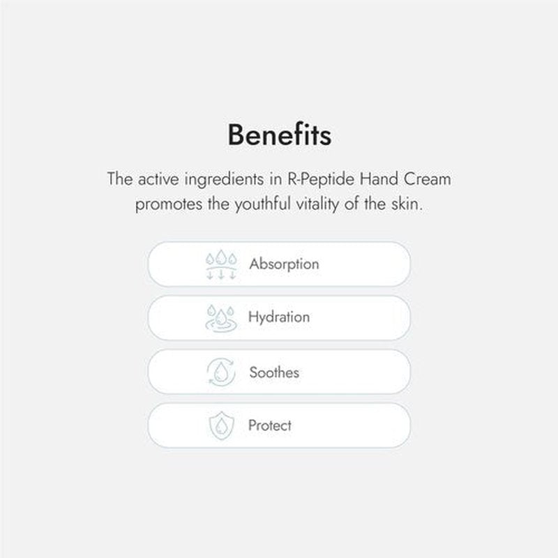 AS OF TODAY R Peptide Hand Cream | Shea Butter & Macadamia Nut Oil with Niacinamide | Hydrating Hand Lotion for Dry Cracked Hands | Travel Size Moisturizer | Clean Beauty Skincare | 1.35 fl oz Tube