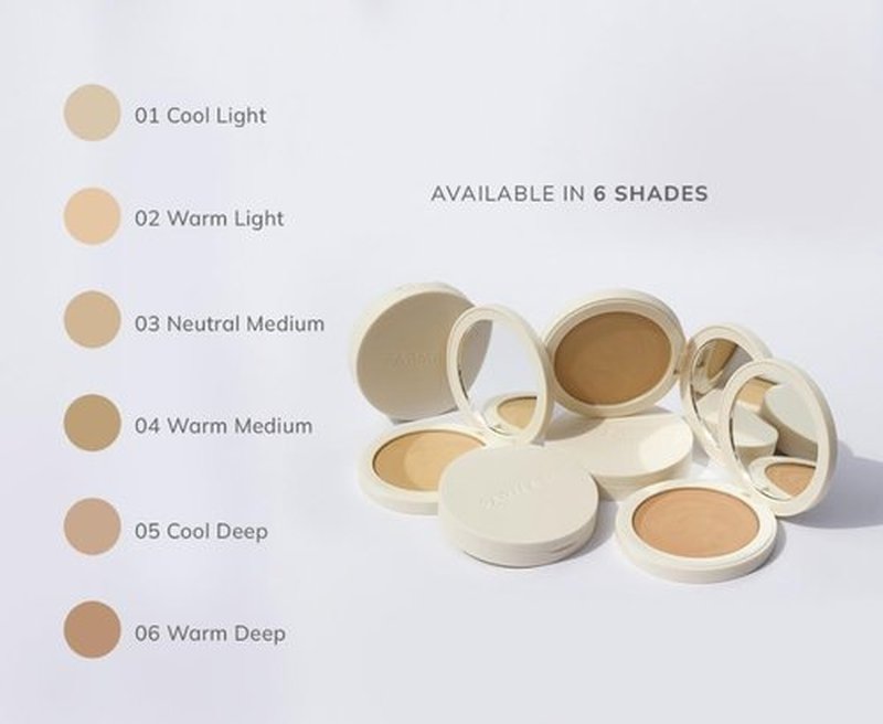 FARMASI Makeup BB All in One Powder, Lightweight, Long-Lasting Medium-Full Coverage with Flawless Finishing, Look More Natural and Smooth Than Ever, Cool Light