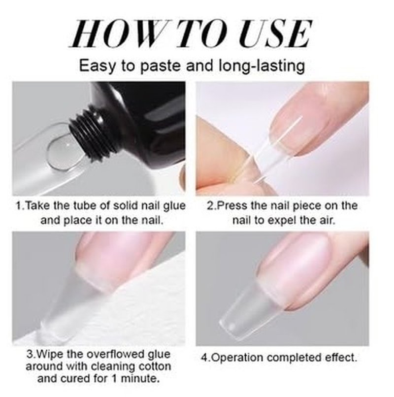 15ML Poly Gel Clear Builder Gel Nail Glue Gel for Acrylic Nails Bonding Gel Glue for False Nail Solid Gel Polish Nail Art Manicure Glue Gel, 1 Clear