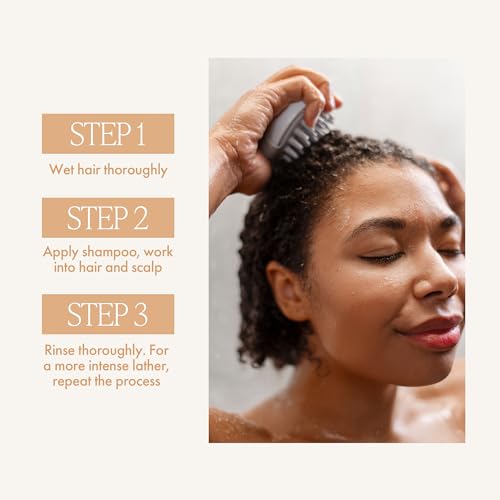 Enjoy Holistic D-Lux Shampoo - Deep Nourishing Treatment for Thick, Coarse & Curly Hair - Ultimate Softness, Shine & Detangling - Sulfate & Paraben Free - Tropical Coconut & Ginger Scent - 33.8 Fl Oz