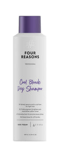 FOUR REASONS Cool Blonde Dry Shampoo - Tinted Spray for Blonde Hair | Neutralizes Brassiness & Adds Volume - 5.3 oz