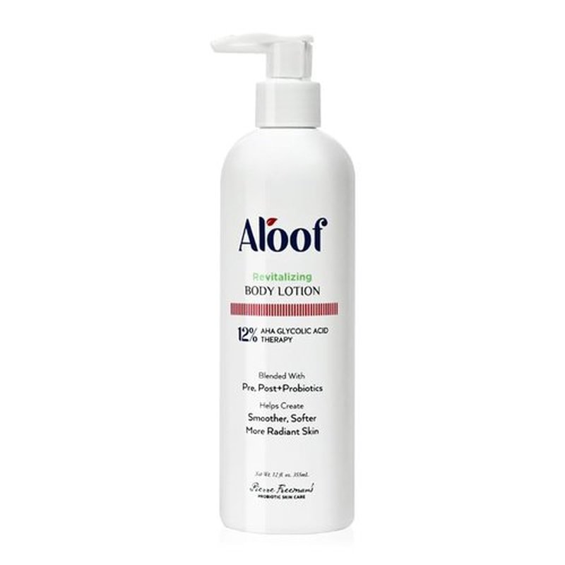 ALOOF Revitalizing Body Lotion (12oz 355ml) with 12% AHA Glycolic Acid