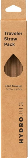 Hydrojug Eco-Friendly Reusable Straws - Perfect for 20oz, 32oz, 40oz Bottles | Dishwasher Safe & BPA-Free - 4 Pack