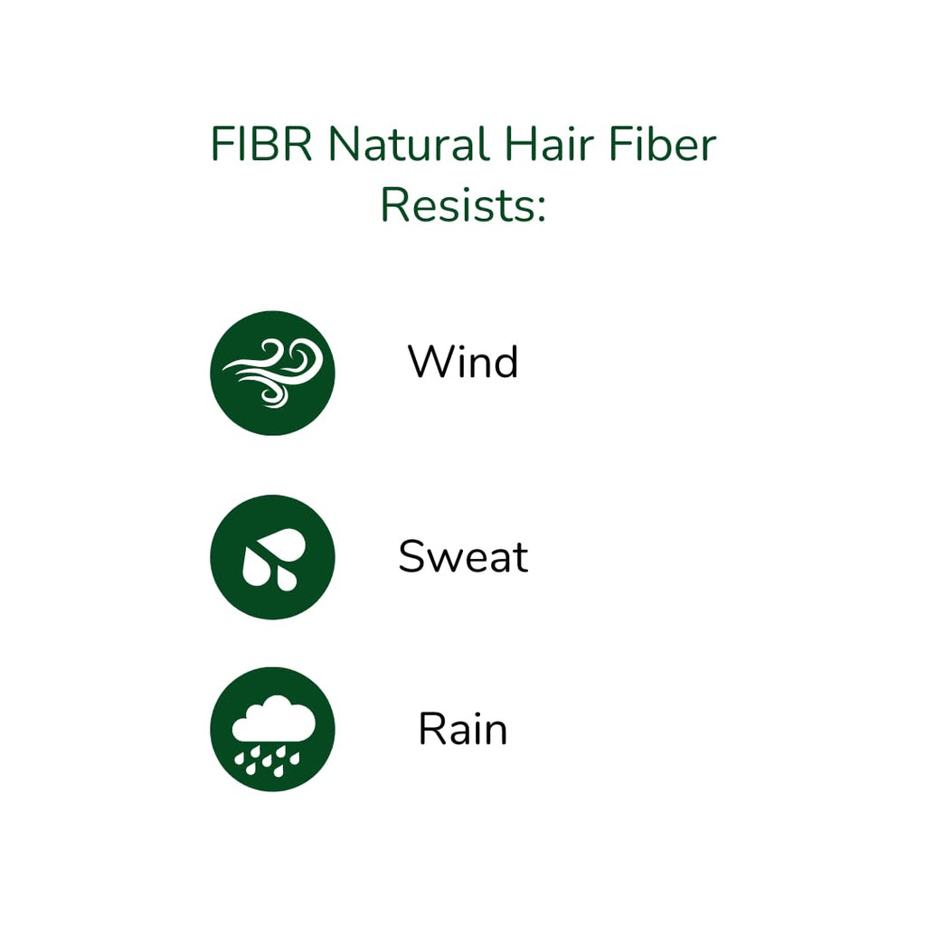 FIBR Hair Keratin Building Fibers, Fill In Fine and Thinning Hair for instant Full and Thick Look, Premium Hair Fibers For Both Men and Women (Med Brown)