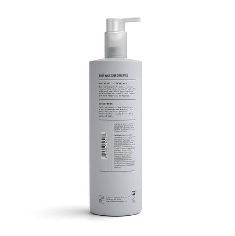 Bevel All Day Body Lotion for Men - Lightweight Shea Butter & Argan Oil Formula, 16 Oz