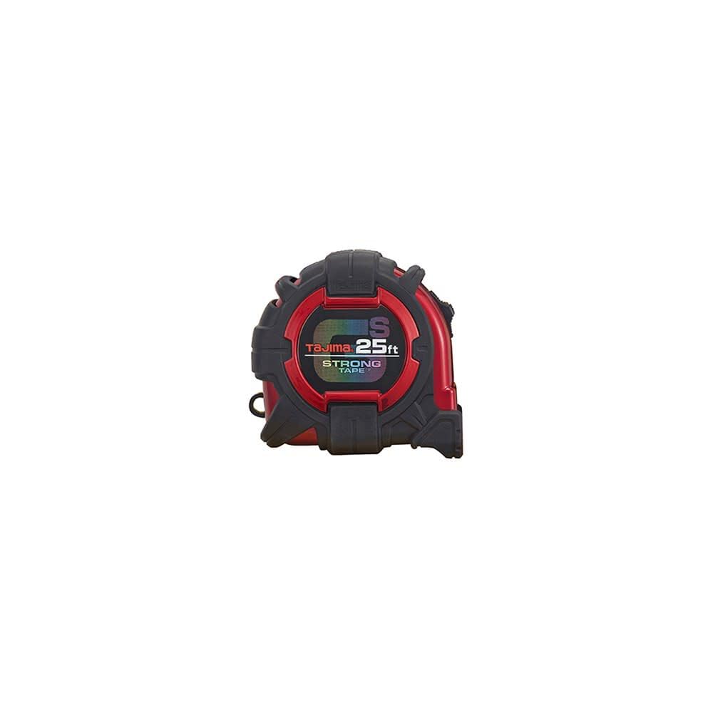 TAJIMA Tape Measure - 25 ft x 1-1/16 inch GS-Lock Measuring Tape with Shock Resistant Case & Acrylic Coated Blade - GS-25BW