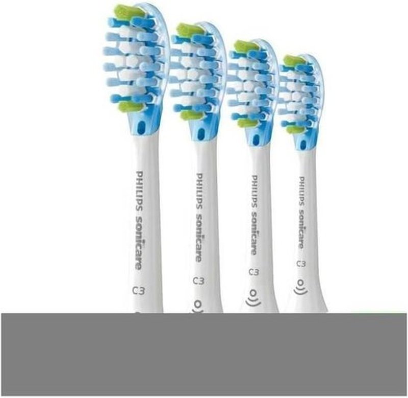 Philips Sonicare C3 Premium Plaque Defense Toothbrush Heads - Original 4-Pack, White, HX9044/87