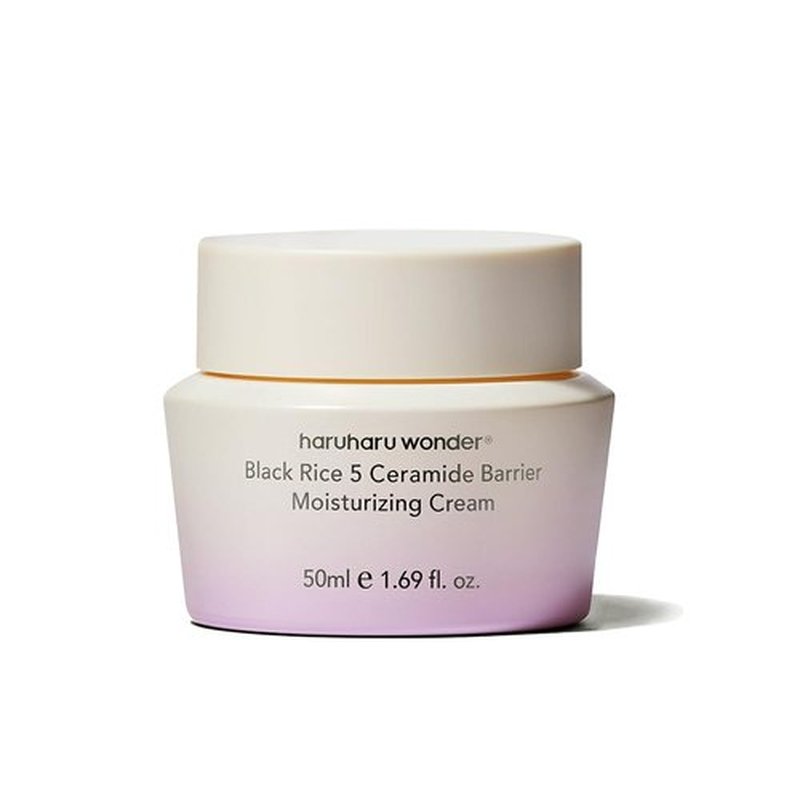 HARUHARU wonder Black Rice 5 Ceramide Barrier Moisturizing Cream, Daily Skin Barrier Care, Long-Lasting Hydration, Soothing & Nourishing, Ceramide Capsules, Korean Skincare, 1.69 fl.oz