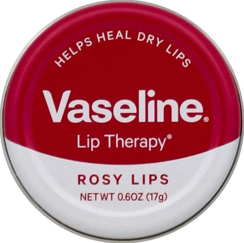 Vaseline Lip Therapy Balm - Rosy Lips Moisturizing Formula | 0.6 oz Tin