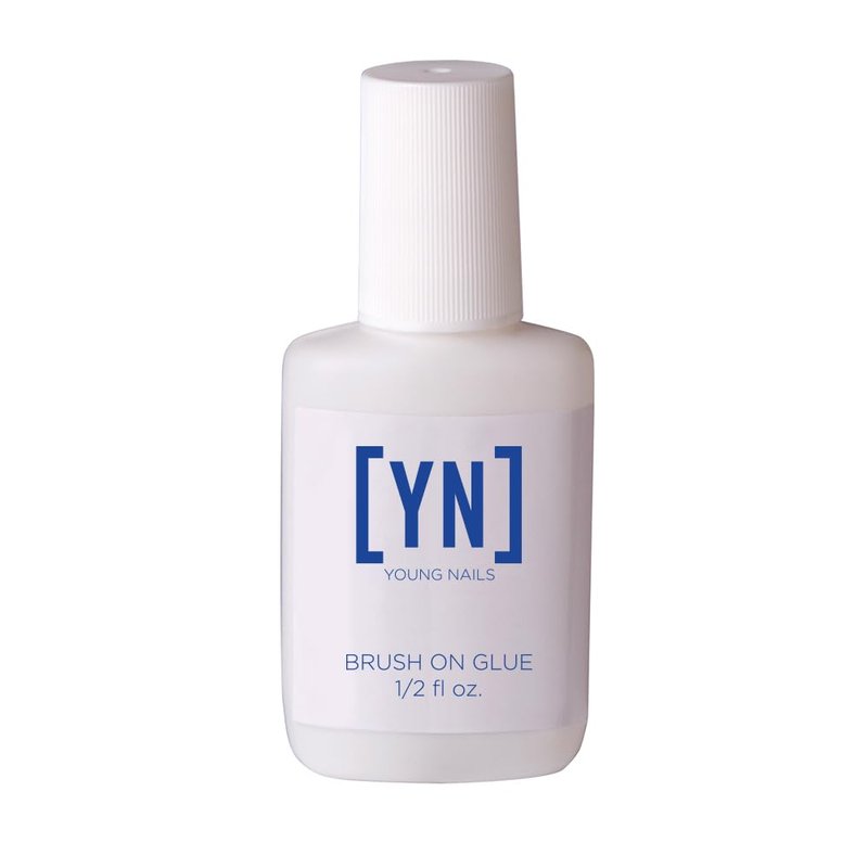 Young Nails Brush-On Quick Dry Nail Glue - Strong Adhesive for Fast Application | Ideal for Press-Ons & Artificial Tips
