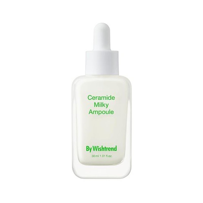 By Wishtrend Ceramide Milky Ampoule- Soothing & Rebalance for Sensitive Skin, Damaged Skin Barrier, Korean Kbeauty Care 1.01 Fl Oz