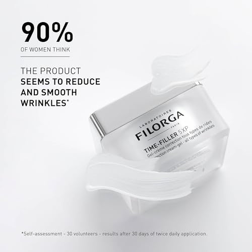 Filorga NEW Time-Filler 5-XP Anti-Wrinkle Cream Gel, Anti Aging Cream to Target 5 Types of Wrinkles, 1.69 fl. Oz