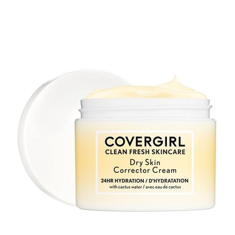 COVERGIRL Clean Fresh Skincare Dry Skin Corrector Cream, Shelf Pack of 2