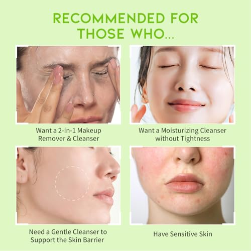 #OOTD Hydrating Makeup Remover Korean Cleanser for Face, LHA Natural Oil Complex Refreshing Gentle Cleanser for Sensitive Skin. Green Plum Low PH Cleansing Oil 200ml 6.76 Fl. Oz.