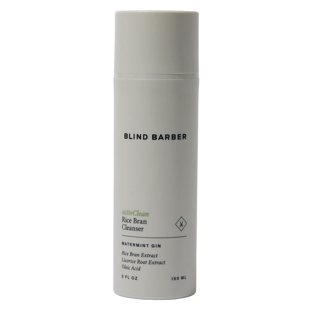 Blind Barber ActivClean Rice Bran Daily Face Cleanser - Hydrating Foaming Formula with Rice Bran Extract & Oleic Acid (5oz)