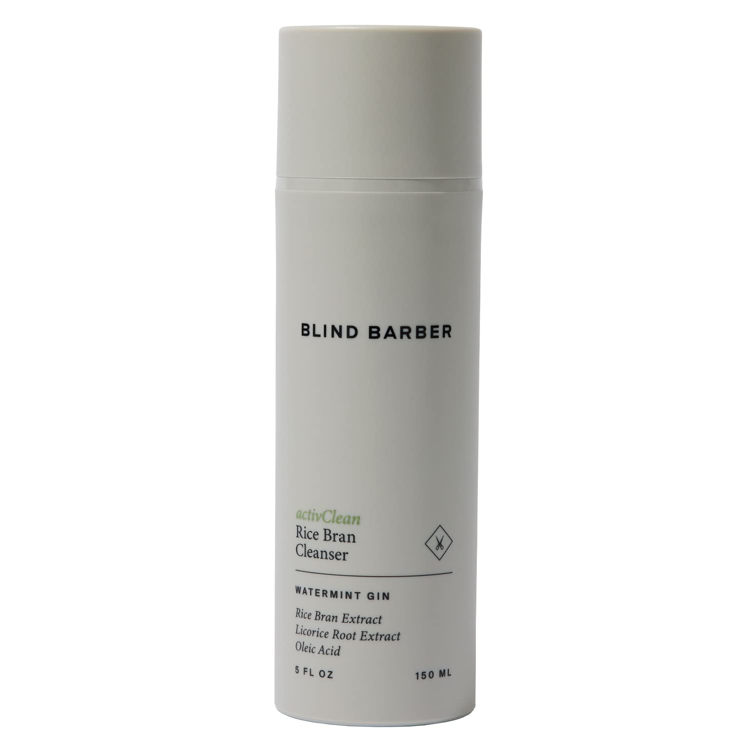 Blind Barber ActivClean Rice Bran Daily Face Cleanser - Hydrating Foaming Formula with Rice Bran Extract & Oleic Acid (5oz)