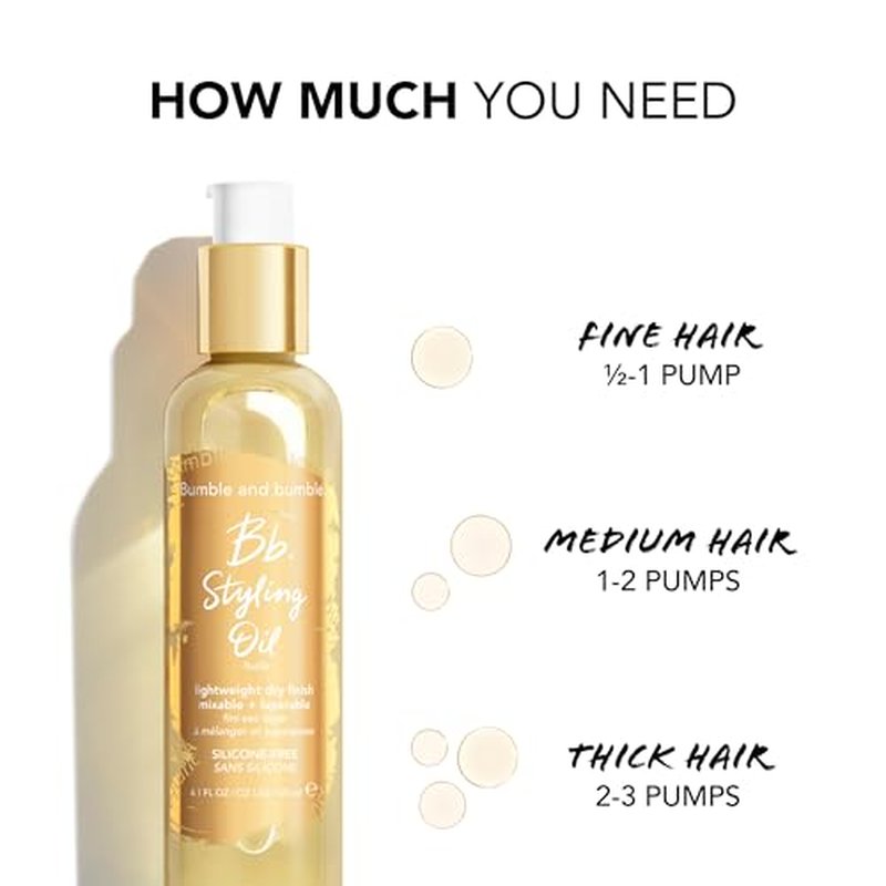 Bumble and bumble. Styling Oil for Split End Prevention + Anti-Frizz, 0.85 Fl Oz