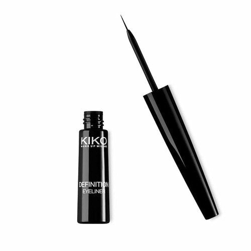 Kiko Milano Definition Eyeliner - Precise, Long-Lasting Liquid Eyeliner in Intense Black | Smudge-Resistant, 2.5ml