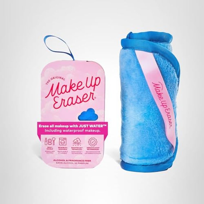 The Original MakeUp Eraser PRO, Effortlessly Remove All Makeup Using Only Water, Including Waterproof Mascara, Eyeliner, Foundation, Lipstick, Sunscreen,and More! Berry Blue, 1ct