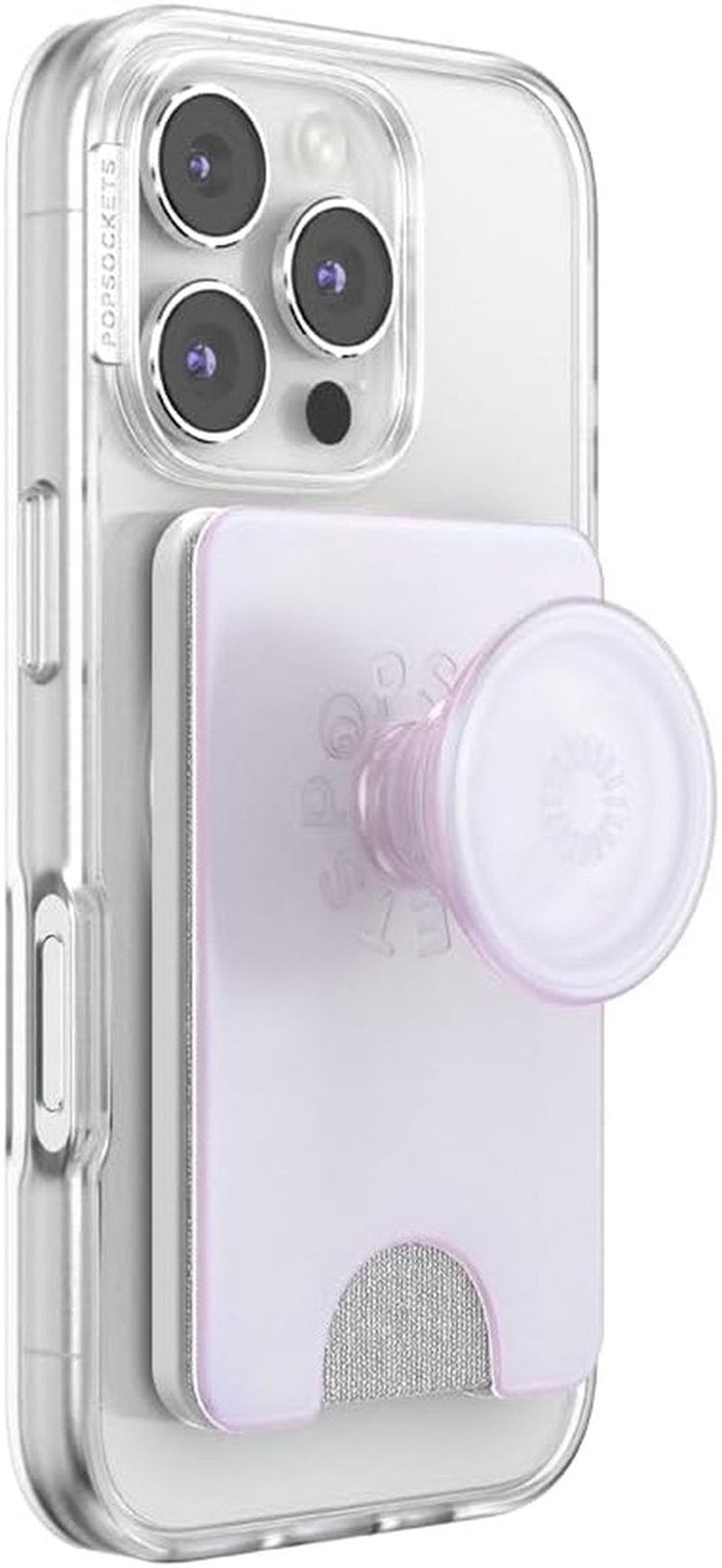 PopSockets Kick-Out Wallet for MagSafe - Adjustable Kickstand & Magnetic Stand | Opalescent White
