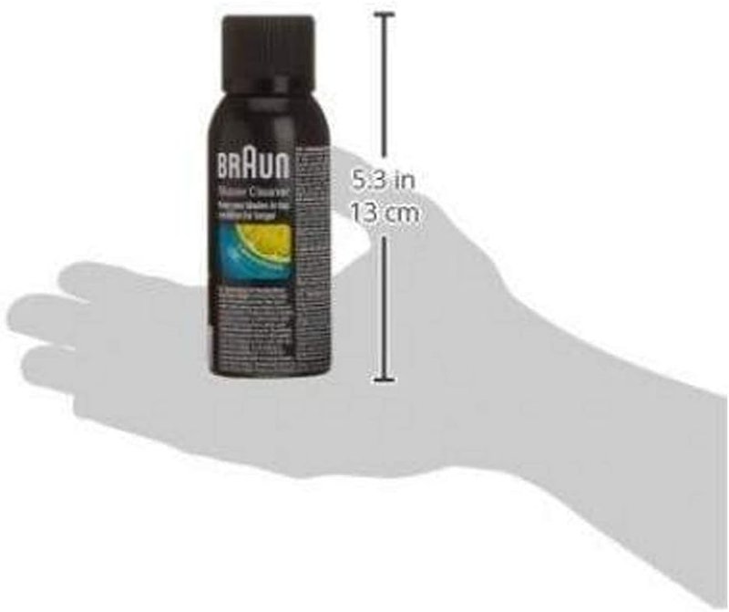 Braun Shaver Cleaner Spray - Powerful 100ml Formula for Optimal Shaving Performance