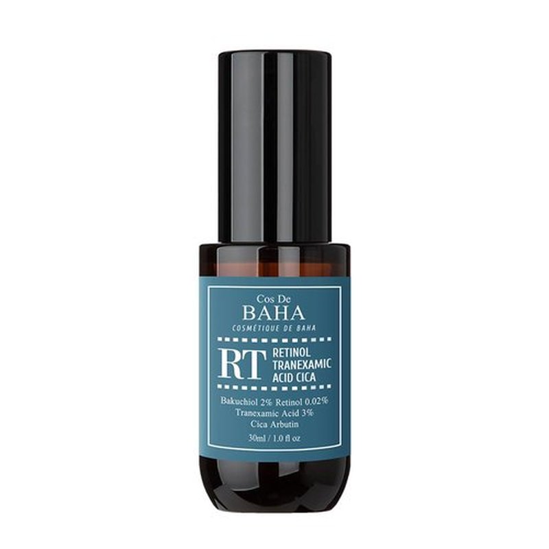 Cos De BAHA Retinol 0.02% + Tranexamic Acid & Bakuchiol 2% Serum 1 Fl Oz - Enhanced Skin Texture and Tone, with Hydrating Aloe & Nourishing Botanicals (30 ml)