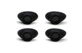 Super Sunnies Slim Flex Strapless UV Eye Protection, FDA Compliant, Individual Tanning Goggles Eyeshields (Black 2Pk)